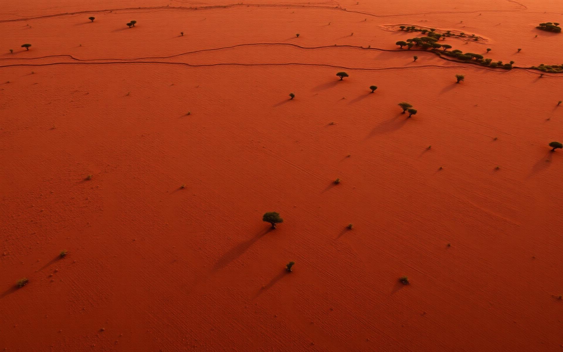 Aerial view of Zimbabwean land